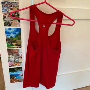 Red lululemon tank top